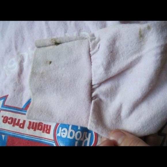 Cupid's Helpers STOP In The Name Of Love Kroger Floral Small Long Sleeve Shirt - Picture 5 of 15